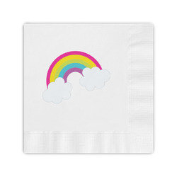 Rainbows and Unicorns Coined Cocktail Napkins
