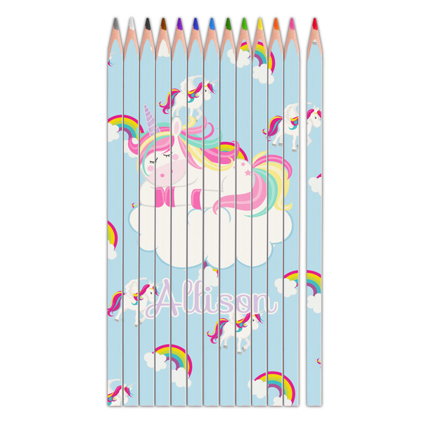 Custom Rainbows and Unicorns Colored Pencils (Personalized)