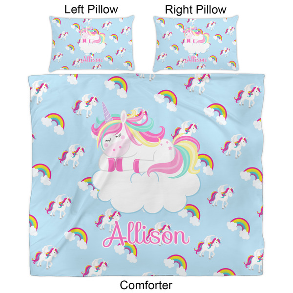 Rainbows and Unicorns Comforter Set - King - Approval