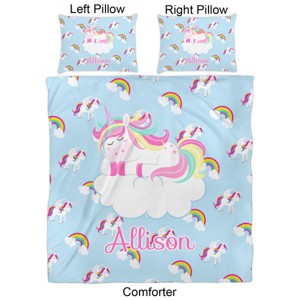 Rainbows and Unicorns Comforter Set - Queen - Approval