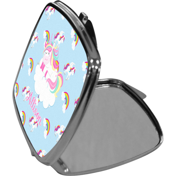 Rainbows and Unicorns Compact Mirror (Side View)