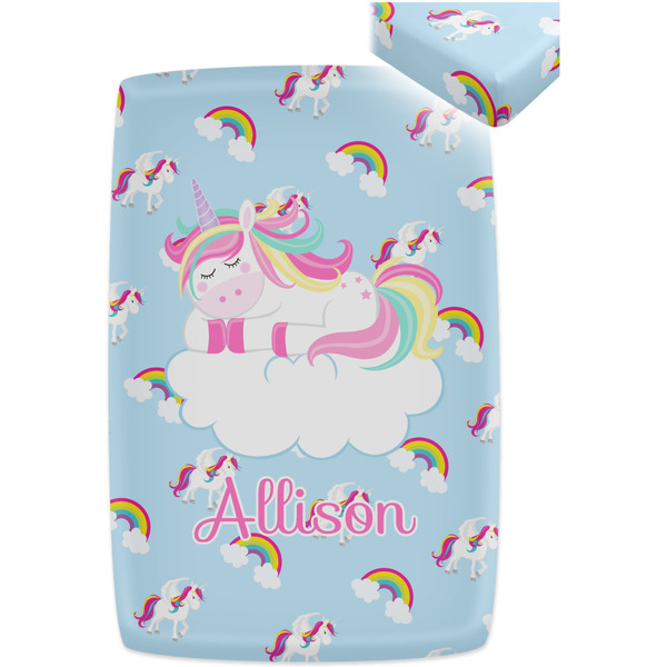 Rainbows and Unicorns Crib Fitted Sheet - Apvl