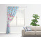 Rainbows and Unicorns Curtain With Window and Rod - in Room Matching Pillow