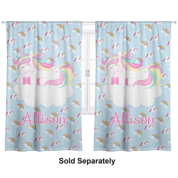 Rainbows and Unicorns Curtains Double