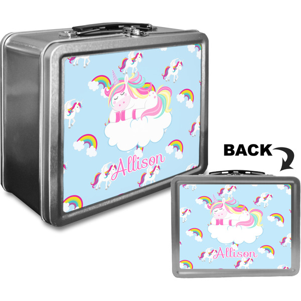 Rainbows and Unicorns Custom Lunch Box / Tin Approval