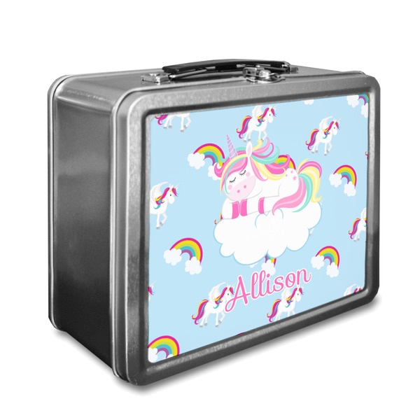Custom Rainbows and Unicorns Lunch Box w/ Name or Text