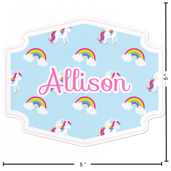 Rainbows and Unicorns Custom Shape Iron On Patches - L - APPROVAL