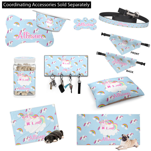 Rainbows and Unicorns Customized Pet Accessories