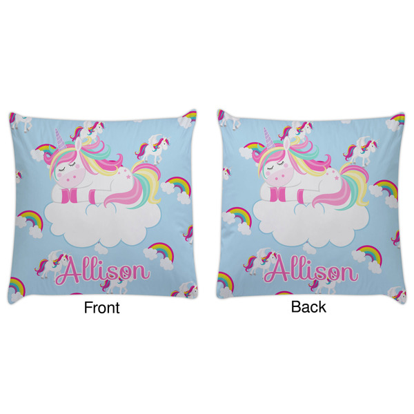 Rainbows and Unicorns Decorative Pillow Case - Approval