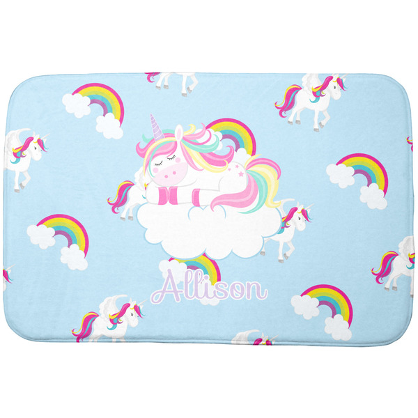 Custom Rainbows and Unicorns Dish Drying Mat w/ Name or Text