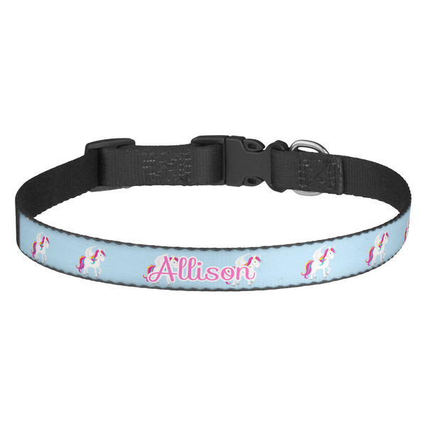 Custom Rainbows and Unicorns Dog Collar (Personalized)
