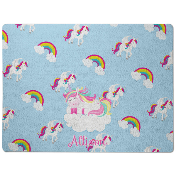 Rainbows and Unicorns Dog Food Mat - Medium without bowls