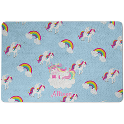 Rainbows and Unicorns Dog Food Mat w/ Name or Text