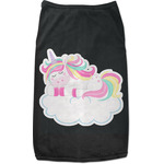 Rainbows and Unicorns Black Pet Shirt - 2XL
