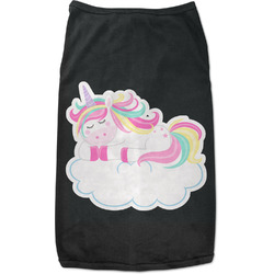 Rainbows and Unicorns Black Pet Shirt