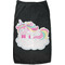 Rainbows and Unicorns Black Pet Shirt - S