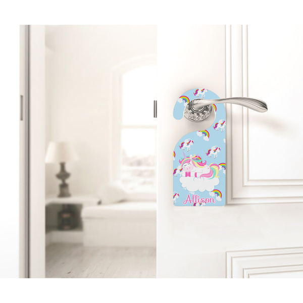 Rainbows and Unicorns Door Hanger - LIFESTYLE