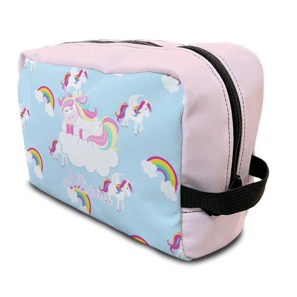 Custom Rainbows and Unicorns Toiletry Bag / Dopp Kit (Personalized)