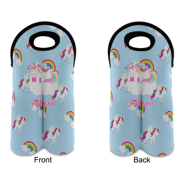 Rainbows and Unicorns Double Wine Tote - APPROVAL (new)