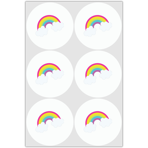 Rainbows and Unicorns Drink Topper - Large - Set of 6