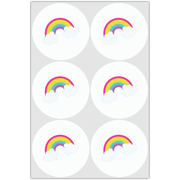 Rainbows and Unicorns Drink Topper - XLarge - Set of 6
