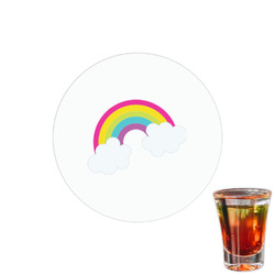 Rainbows and Unicorns Printed Drink Topper - 1.5"