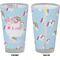 Rainbows and Unicorns Pint Glass - Full Color - Front & Back Views