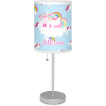 Rainbows and Unicorns Lamp with Drum Shade (Personalized)