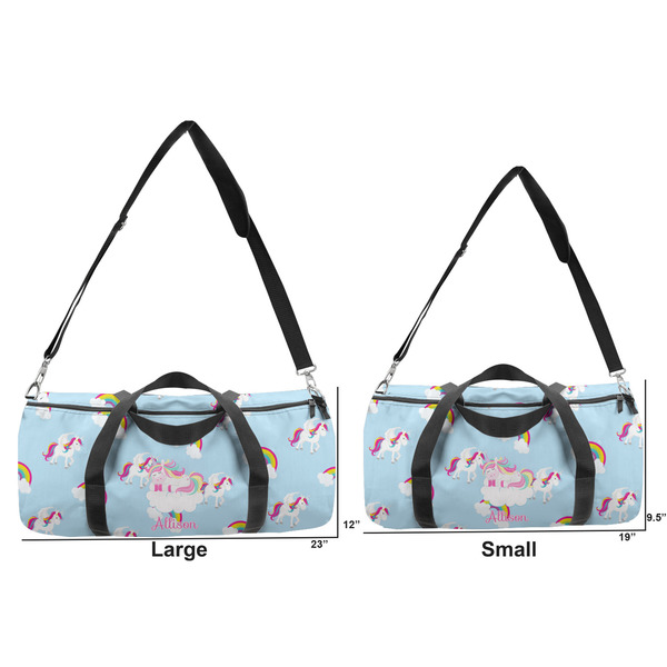 Rainbows and Unicorns Duffle Bag Small and Large