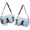 Rainbows and Unicorns Duffle bag large front and back sides