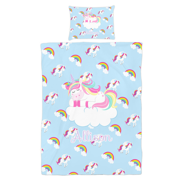 Rainbows and Unicorns Duvet Cover Set - Twin - Alt Approval