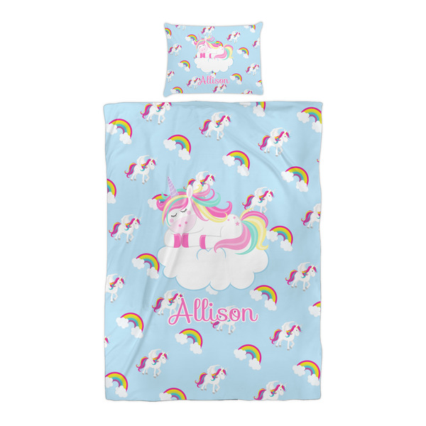Rainbows and Unicorns Duvet Cover Set - Twin XL - Alt Approval