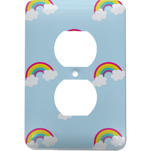 Custom Rainbows and Unicorns Electric Outlet Plate