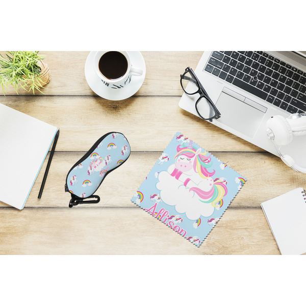 Rainbows and Unicorns Eyeglass Case and Cloth Set - LIFESTYLE