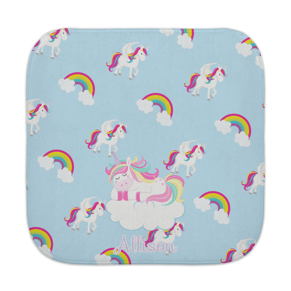 Custom Rainbows and Unicorns Face Towel w/ Name or Text