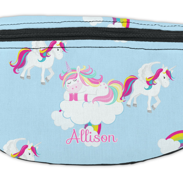 Rainbows and Unicorns Fanny Pack - Closeup