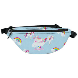Rainbows and Unicorns Fanny Pack - Classic Style (Personalized)