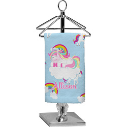 Rainbows and Unicorns Finger Tip Towel - Full Print w/ Name or Text