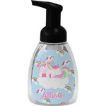 Rainbows and Unicorns Foam Soap Bottle - Black (Personalized)