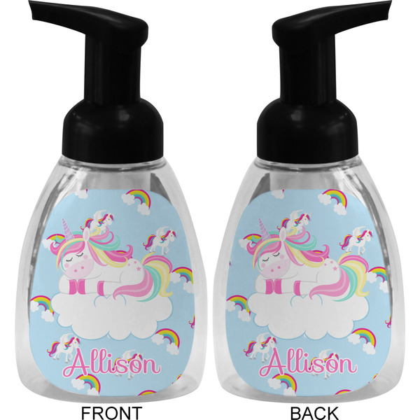 Rainbows and Unicorns Foam Soap Bottle (Front & Back)