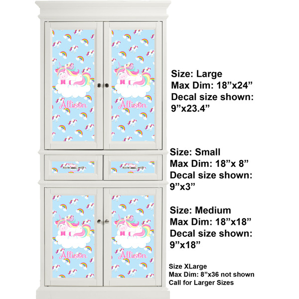 Rainbows and Unicorns Full Cabinet (Show Sizes)