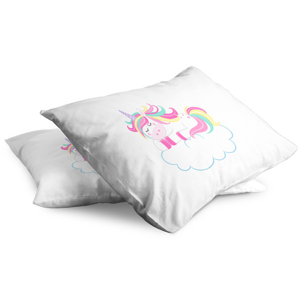 Rainbows and Unicorns Full Pillow Case - TWO (partial print)