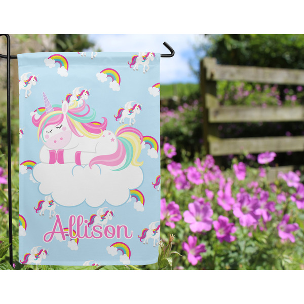 Rainbows and Unicorns Garden Flag - Outside In Flowers