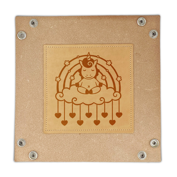 Rainbows and Unicorns Genuine Leather Valet Trays - FRONT