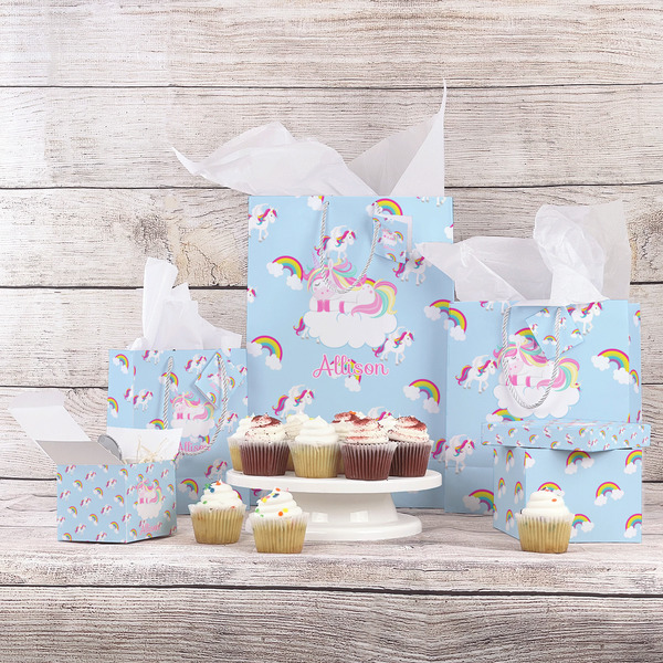 Rainbows and Unicorns Gift Bags - In Context