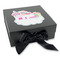 Rainbows and Unicorns Gift Boxes with Magnetic Lid - Black - Front (angle)