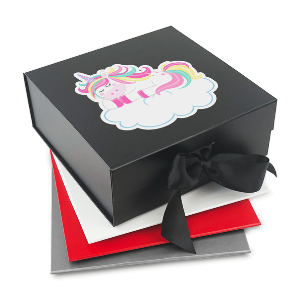 Custom Rainbows and Unicorns Gift Box with Magnetic Lid
