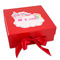 Rainbows and Unicorns Gift Boxes with Magnetic Lid - Red - Front