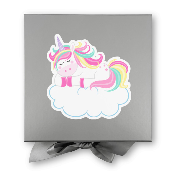 Rainbows and Unicorns Gift Boxes with Magnetic Lid - Silver - Approval