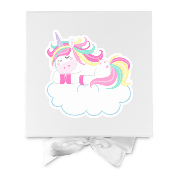 Rainbows and Unicorns Gift Boxes with Magnetic Lid - White - Approval